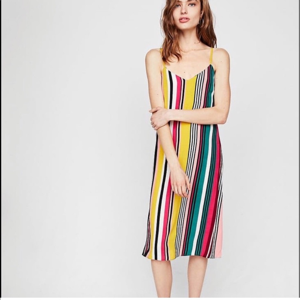 Express Striped Tank Dress - XS